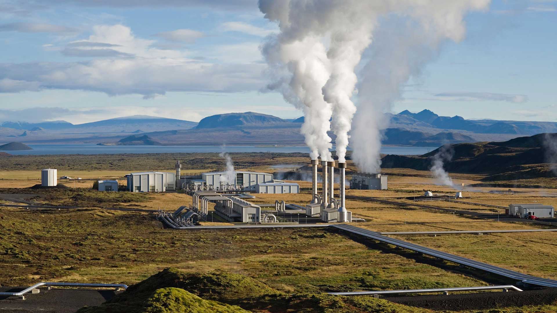 The Nesjavellir Geothermal Power Plant in Iceland