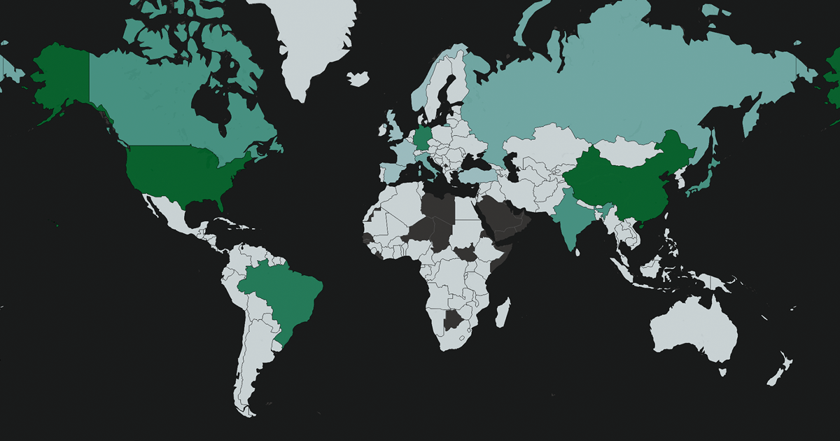 Explore Renewable Energy Hydropower Around The World Interactive Map   Renewable Energy By Country Share 